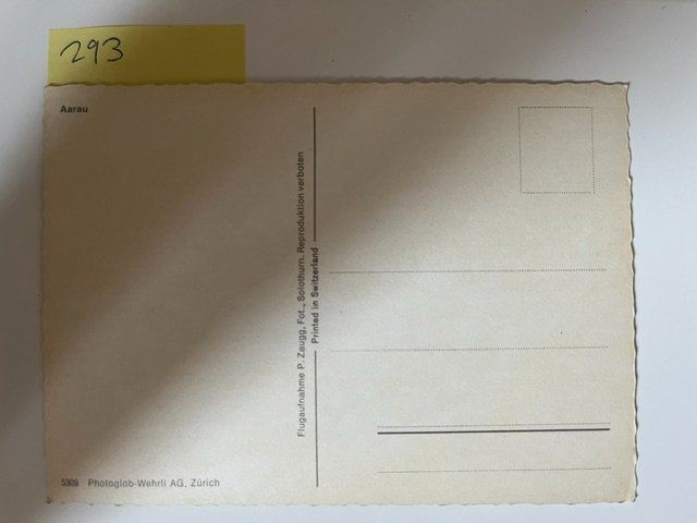 Cartoline postali: Ansichtskarte Aarau Blick von oben, alt – Usato da Niederwil AG venduto da dahu75 1