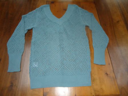 Pull femme en maille ajourée - 44 - Neuf