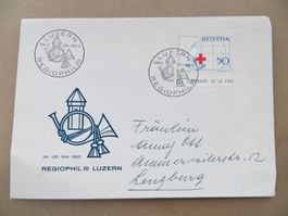 Gelaufener Sonderbrief Regiophil III Luzern 1963