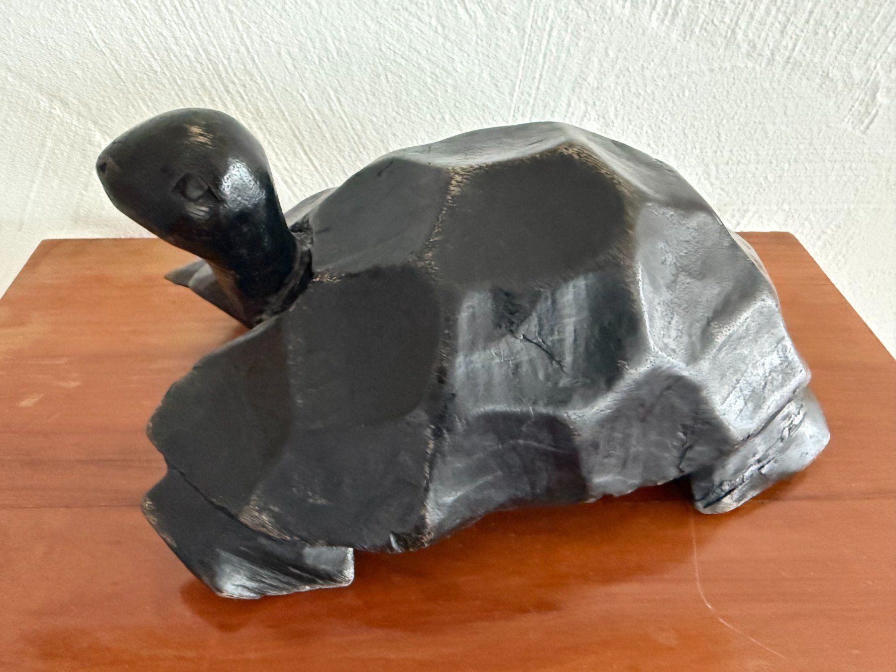 Statuette: grosse  Schildkröte  Holz  handgeschnitzt  Dekoration Turtle – Usato da Subingen venduto da ArtBead 2