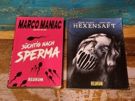 2x Buch / Comic extrem Horror, Redrum