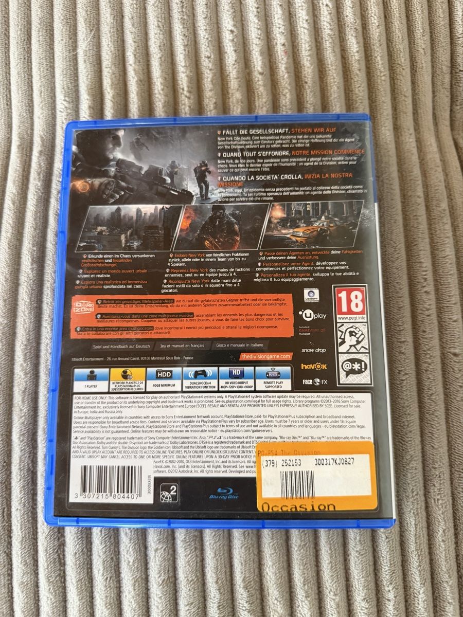 Sony Giochi: Tom Clancys The Division PS4 – Usato da Recherswil venduto da luca_v 1