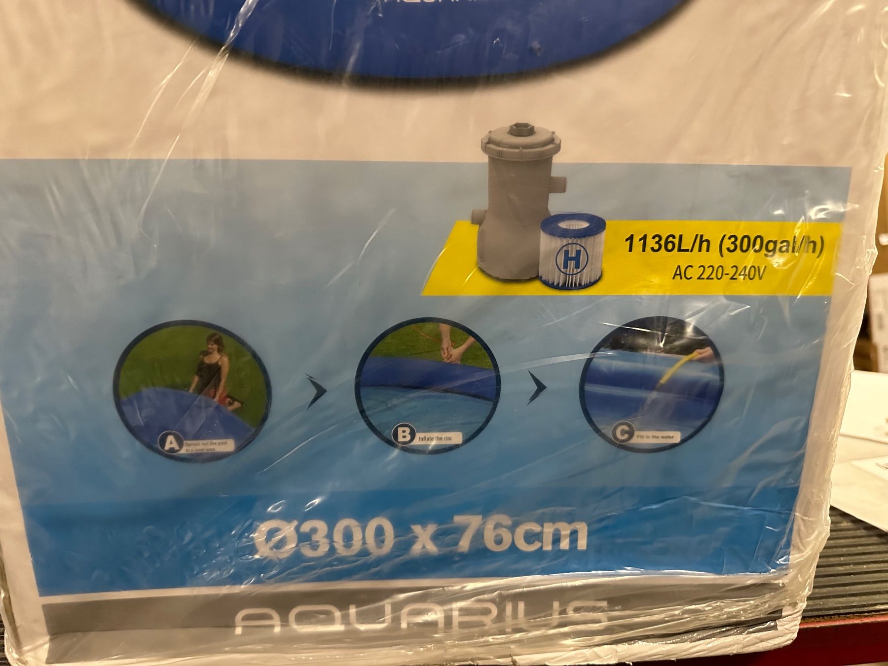 Piscine: neuer Pool 300x76cm – Nuovo e nell'imballaggio originale da Necker venduto da liq24 1