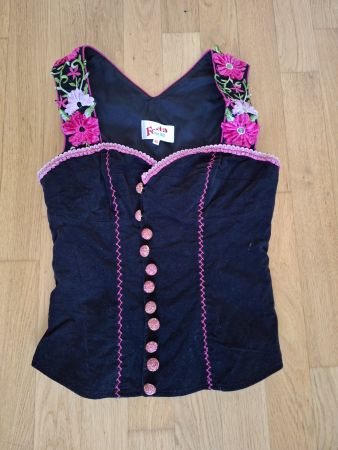 Elegante Samt-Gilet Oktoberfest Gr.36