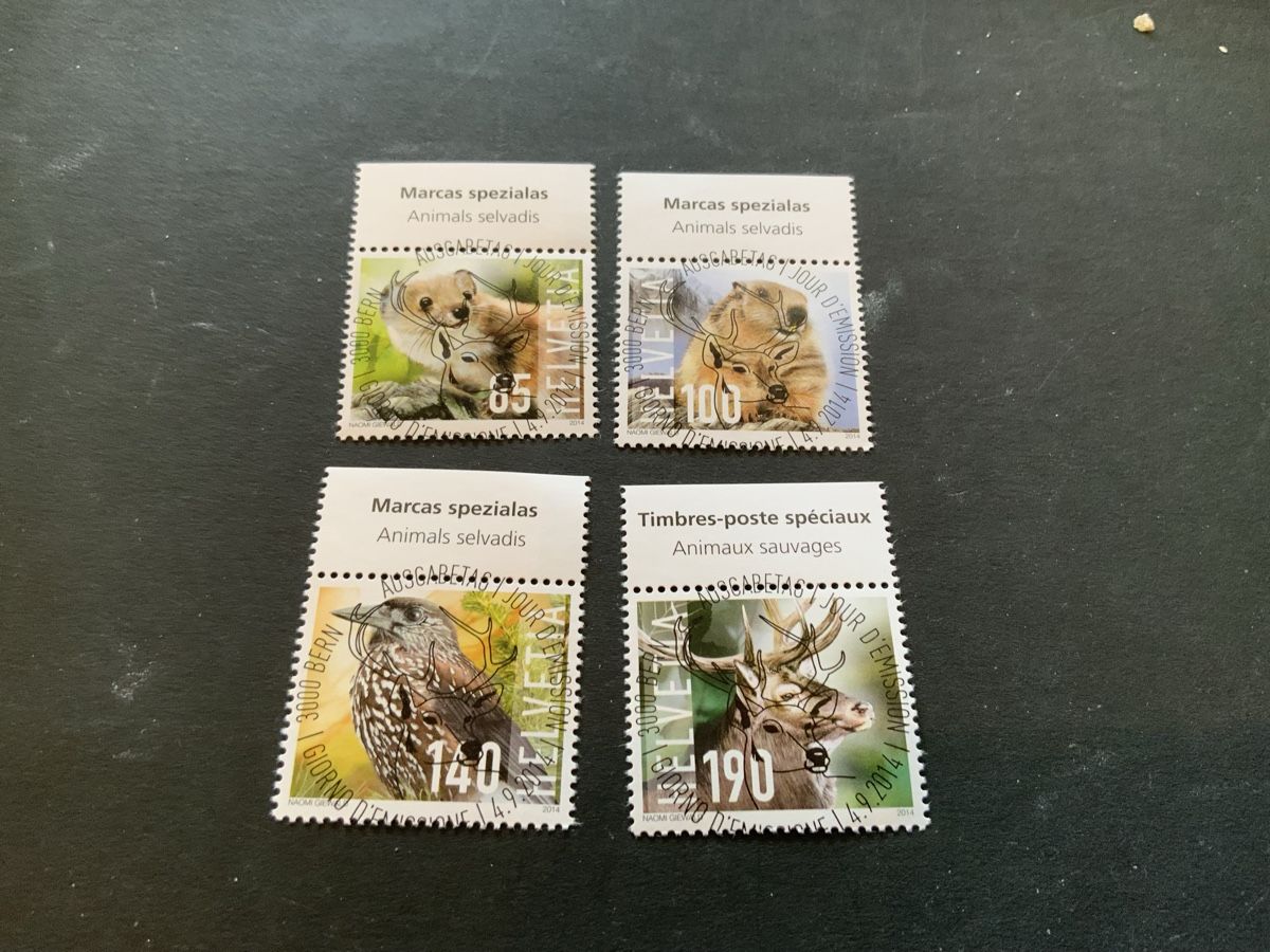 Alle Briefmarken: 2014 WILDTIERE ET VOLL EINWANDFREI – Gebraucht aus Beinwil am See von Ricri