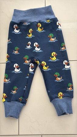 Sweat Pumphose Mitwachshose mit Ente Gr. 68/74 Neu