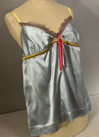 Caraco / Nuisette Vintage Princesse tam.tam 100% Soie
