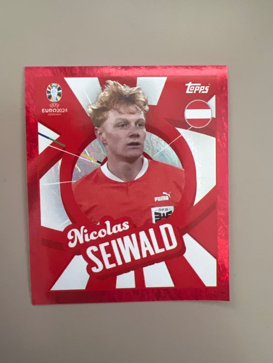 Topps EM 2024 ROT Nicolas Seiwald AUT PTW (Neu (gemäss Beschreibung ...
