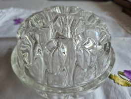 Glas Igel Blumenschmuck, Vintage Design, Top Zustand!