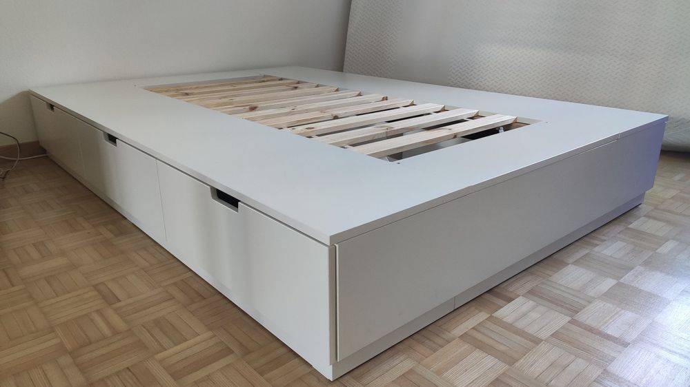 Ikea Nordli Bettgestell Mit Schubladen 140x200 Acheter Sur Ricardo 6760