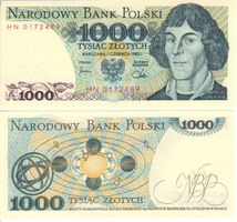 Polen 1000 zlotych 1982  unz