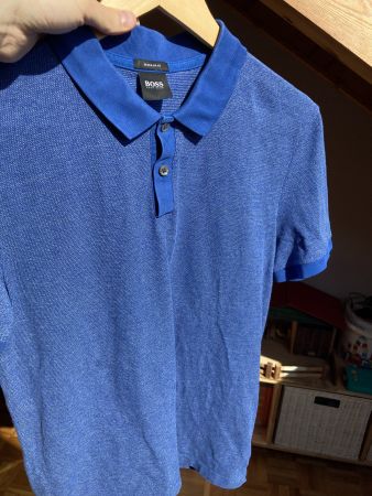 BOSS Hugo Boss Polo Shirt Blau Regular Fit Gr. M – Sehr gute