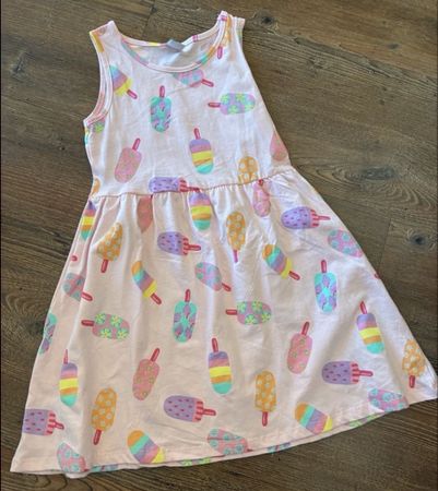 Mädchen Kleid pink Eis Grösse 122 guter Zustand