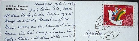 Ansichtskarten: DANGIO V. Blenio, Kühe – Gebraucht aus Jona von philajona 1