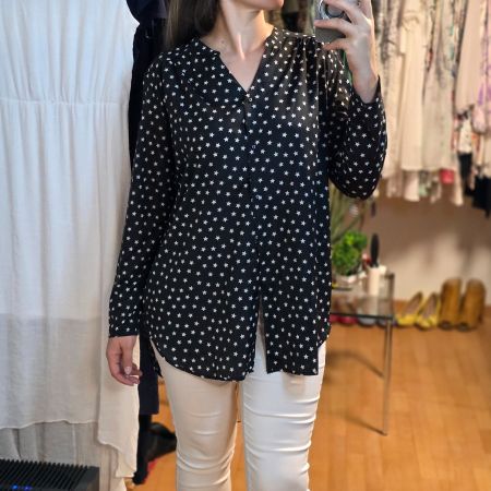 H&M leichte Bluse mit Sternenmuster L/XL