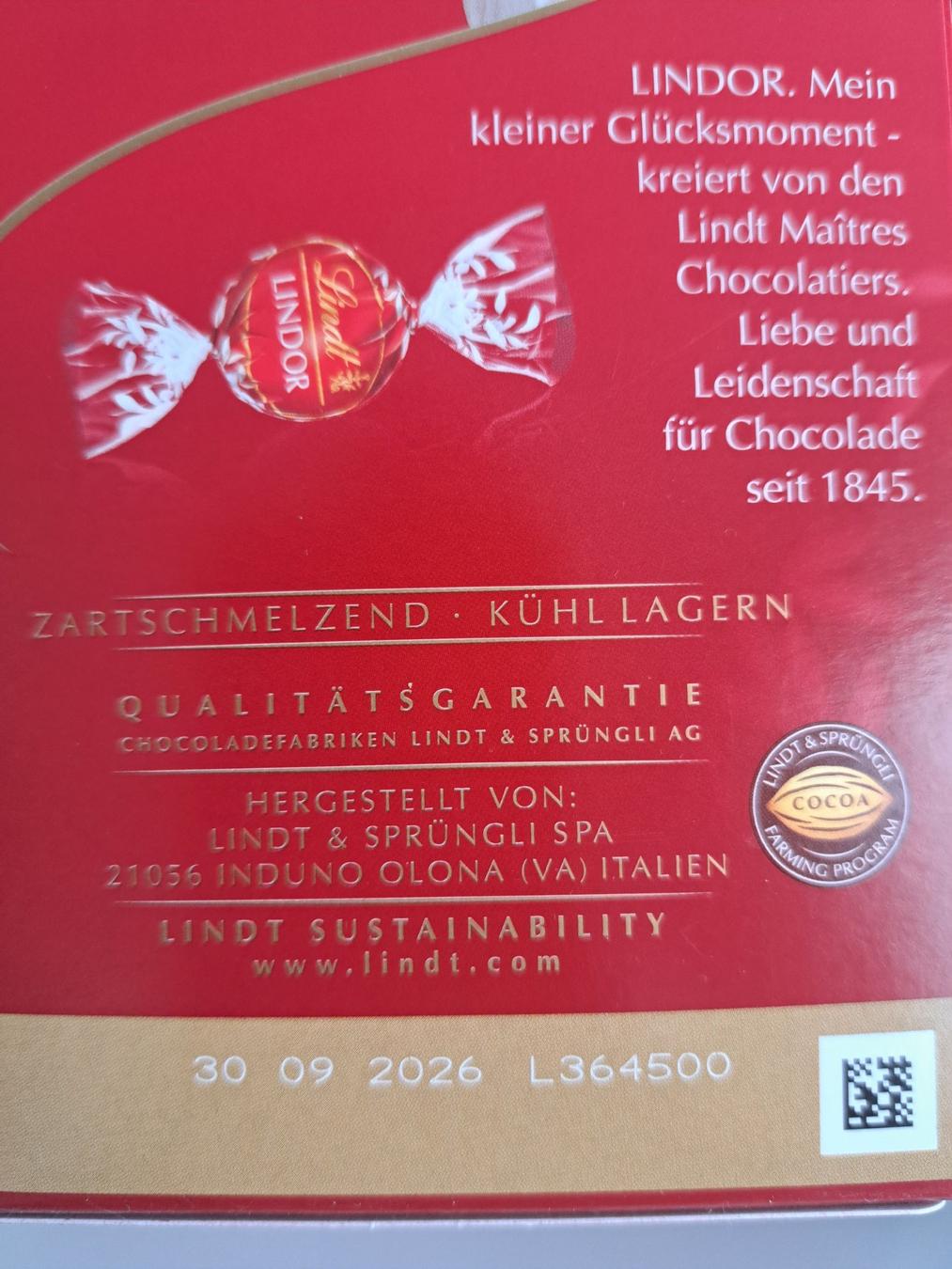 2 Pkg. Lindt Lindor-Kugeln & Halba Liqeur-Mix (Neu und originalverpackt ...