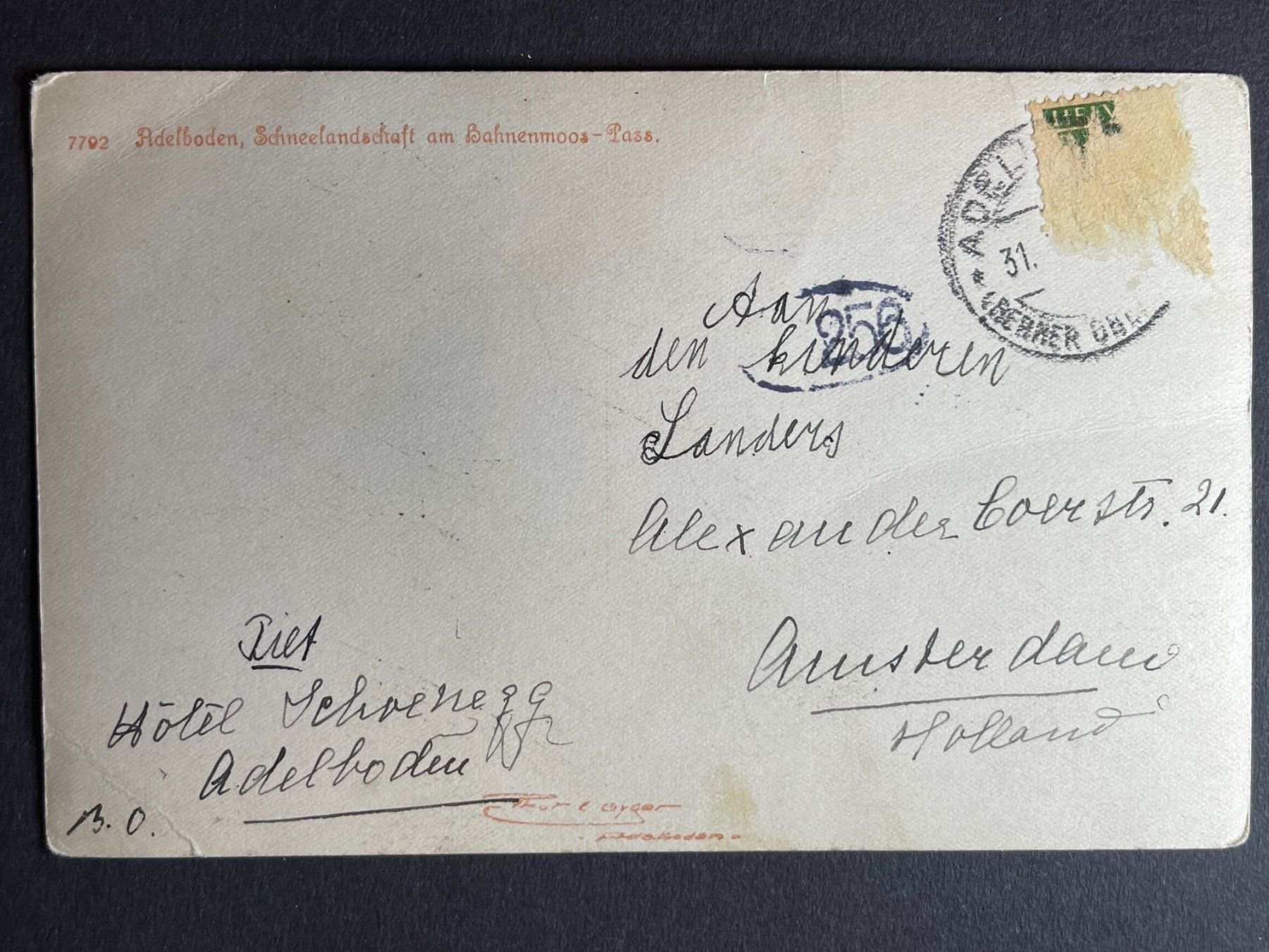 Cartoline postali: Adelboden - Hahnenmosspass - Schneelandschaft – Usato da Steg VS venduto da danwer74 1
