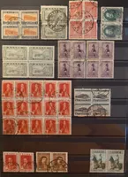 Griechenland 1930-50er Lot Blöcke Einheiten Stempel GESTEMPE