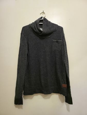 Pull Kaporal col châle gris chiné - M/L