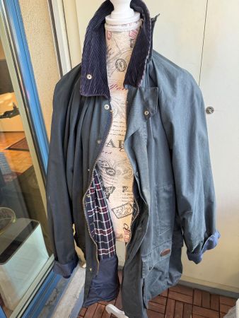 Wachsjacke Marke Oxford in Navy (blau)