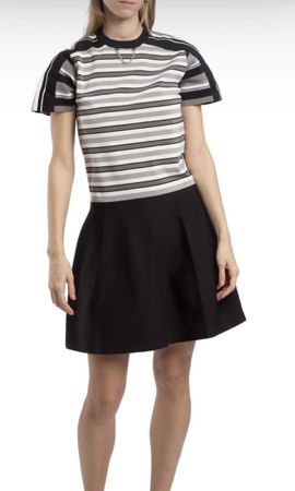 LOUIS VUITTON — Robe bicolore sporty-graphique à rayures
