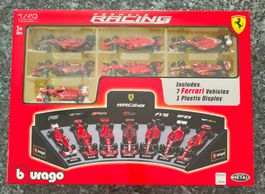 Bburago F1 7er-Set Displaykurve Ferrari 1/43!!! NEU!!!