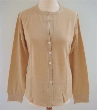 Malo - Neue Strickjacke - beige - Grösse 40