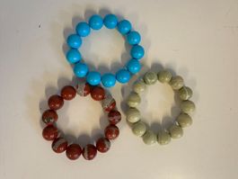 3 Armbänder elastisch