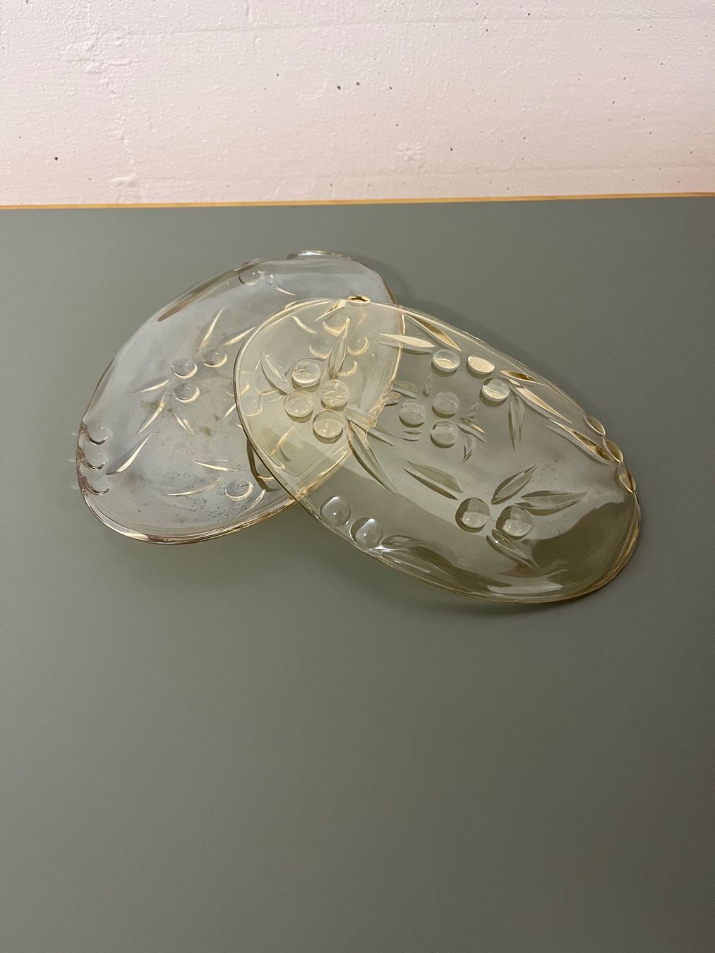 Bicchieri: 2x Glasschalen/Glasplatten oval – Usato da Andhausen venduto da Resch89