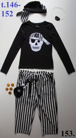 Costume pirate - fille / Pirat t. 146 - 152    NEU!