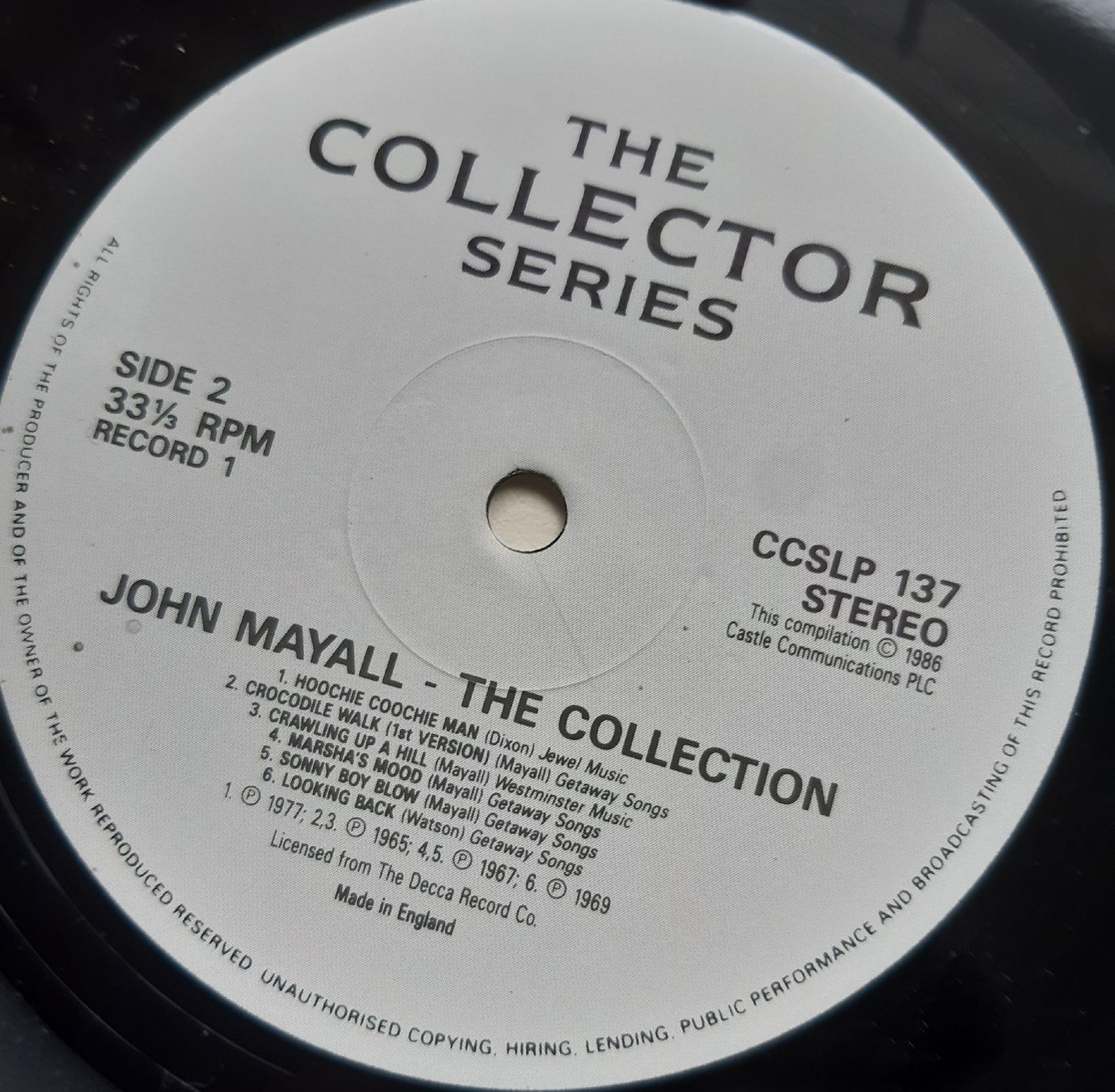 Dischi in vinile: JOHN MAYALL: The Collection – Usato da Frick venduto da kyb_yq8h 6