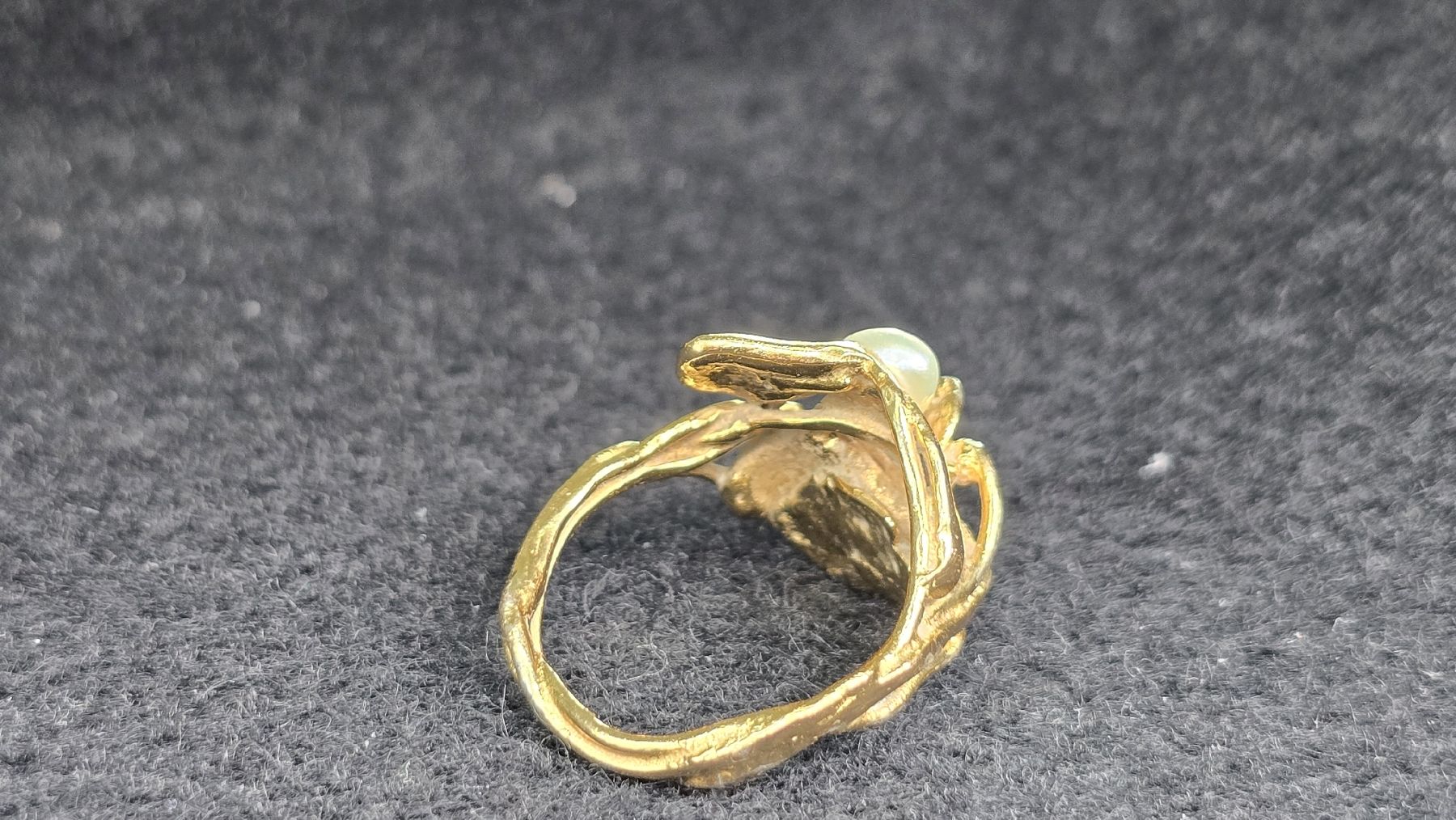 Ringe: Bague or et argent 0.925 vermeil perle – Gebraucht aus Cressier NE von Oldwatch94 8