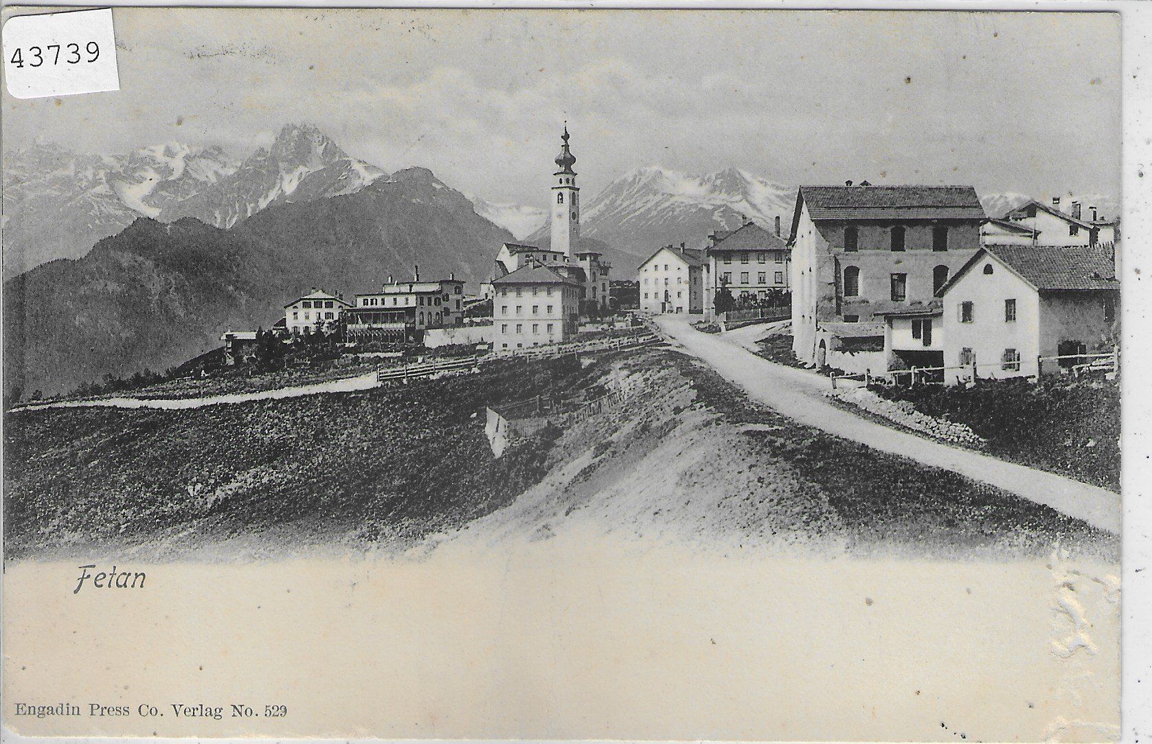 Cartoline postali: Fetan - Dorfansicht – Difettoso da Ettingen venduto da Kartenplanet
