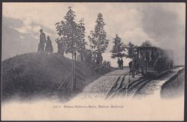Bern, ca.1895 Brienz-Rothorn-Bahn Station Geldried.