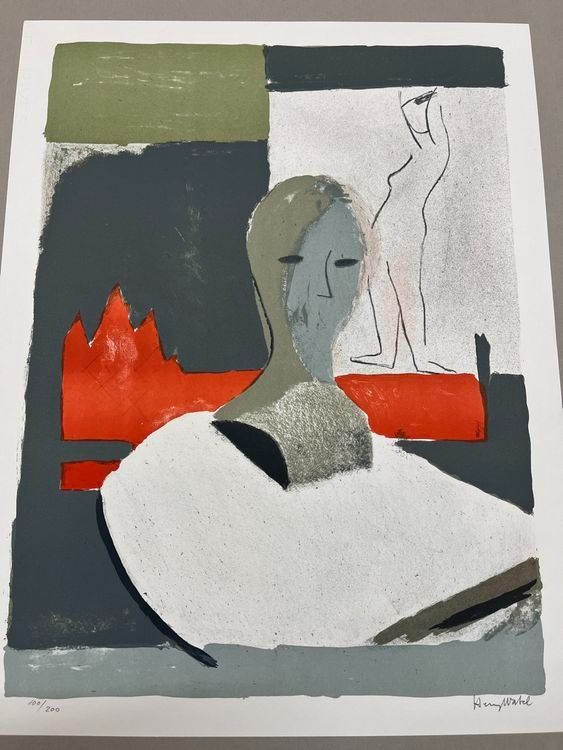 Grafica & Litografie: HENRY WABEL LITHOGRAPHIE SIGNIERT NUMMERIERT – Usato da Gersau venduto da grafik-kunst