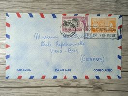 TR45 Enveloppe + Timbre Bermuda 1962