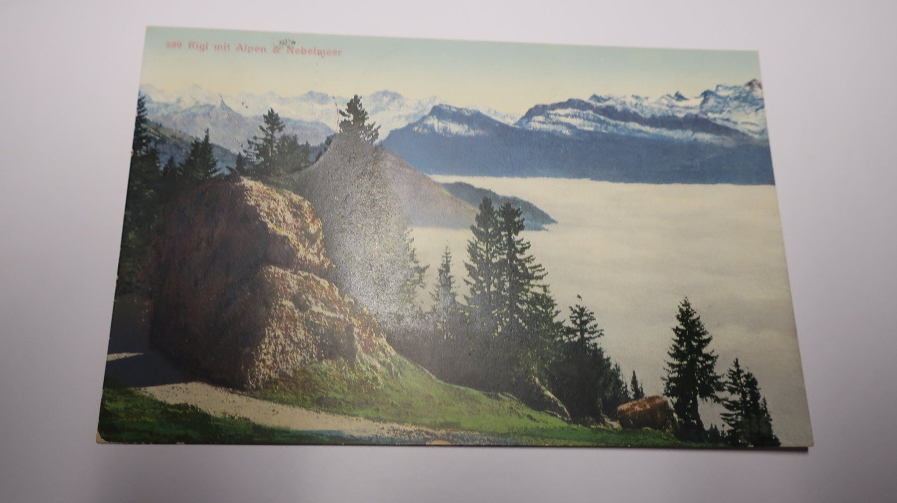 Ansichtskarten: Rigi mit Alpen & Nebelmeer – Gebraucht aus Cormoret von Pascalll2001 1