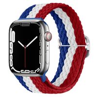 Armband für Apple Watch 42 / 44 / 45 / 49 mm -Rot/Weiss/Blau