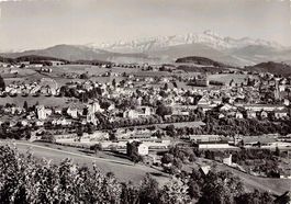 Herisau, Blick zum Säntis, gelaufen 1969