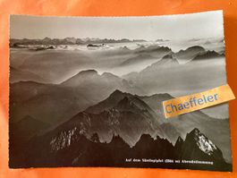 1951 Auf dem Säntisgipfel. Abendstimmung.