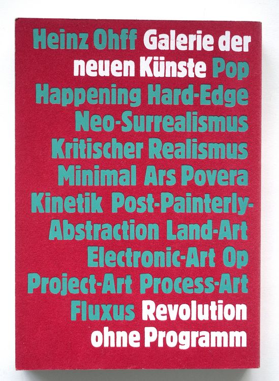Heinz Ohff Pop Happening Fluxus Surrealismus OpArt LandArt Kaufen