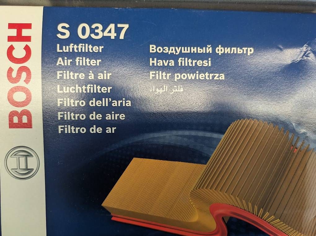 Bosch Tutti pezzi di ricambio auto: Bosch S 0347  Luftfilter (Motor), neu – Nuovo e nell'imballaggio originale da Uitikon Waldegg venduto da pav_8vqr