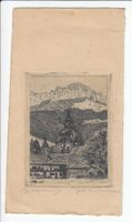 Original Radierung von Ch. Weilmann ca. 1930