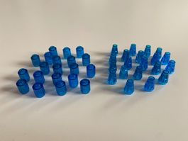 LEGO - BLAUE - TRANSPARENTE - RUNDSTEINE