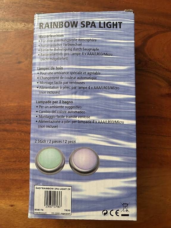 Alle Dekorationen: Badewannenlicht mit Saugnapf NEU – Neu und originalverpackt aus Stallikon von Micha32 1