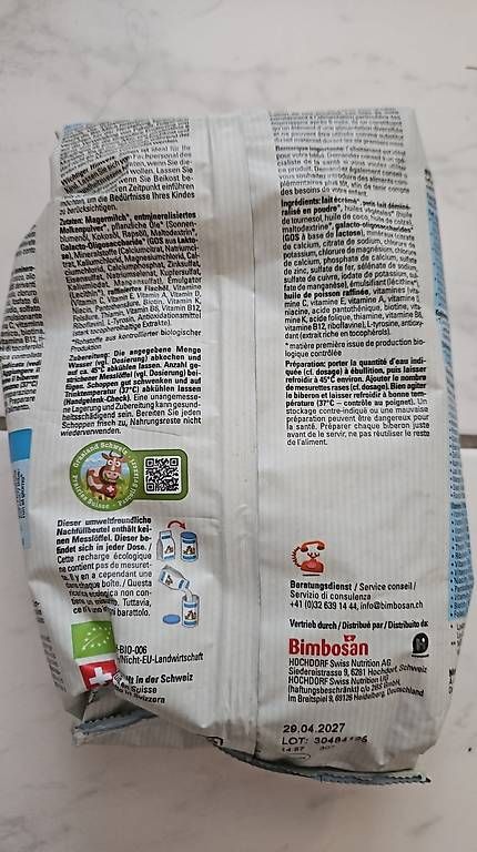 Aliments & Spécialités: 12x Bimbosan 2 Bio Folgemilch – D'occasion à Zürich par soldelavida 1