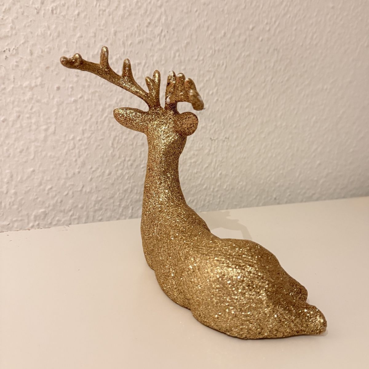 Figuren: Goldener Deko-Hirsch, glitzernd – Gebraucht aus Zürich von lea_m58x 2