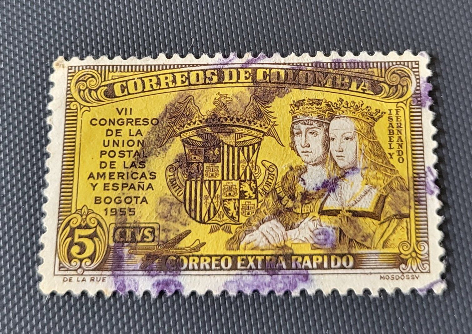 Tutti i francobolli: Kolumbien 1955 alte briefmarke – Usato da St Gallen venduto da Stampsalshobby