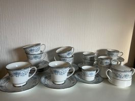 Service à café vintage, porcelaine Norita fine China