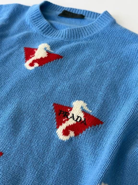 Maglioni & Felpe: PULL PRADA BLEU – Usato da Lausanne venduto da pas_dqy6 2